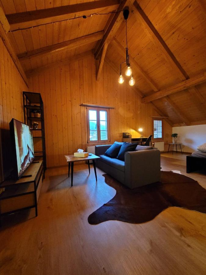 Forest View Apartment In Leissigen By Interlaken With No Kitchen Eksteriør bilde