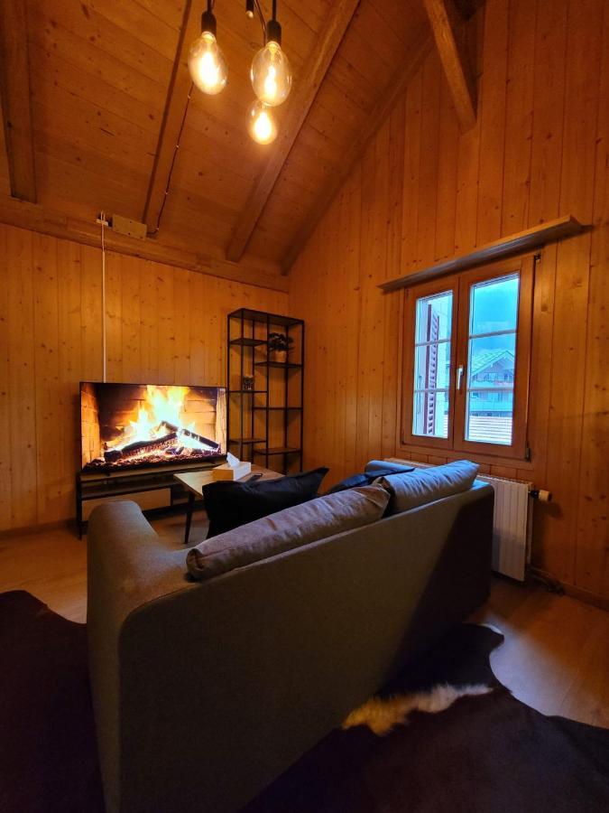 Forest View Apartment In Leissigen By Interlaken With No Kitchen Eksteriør bilde